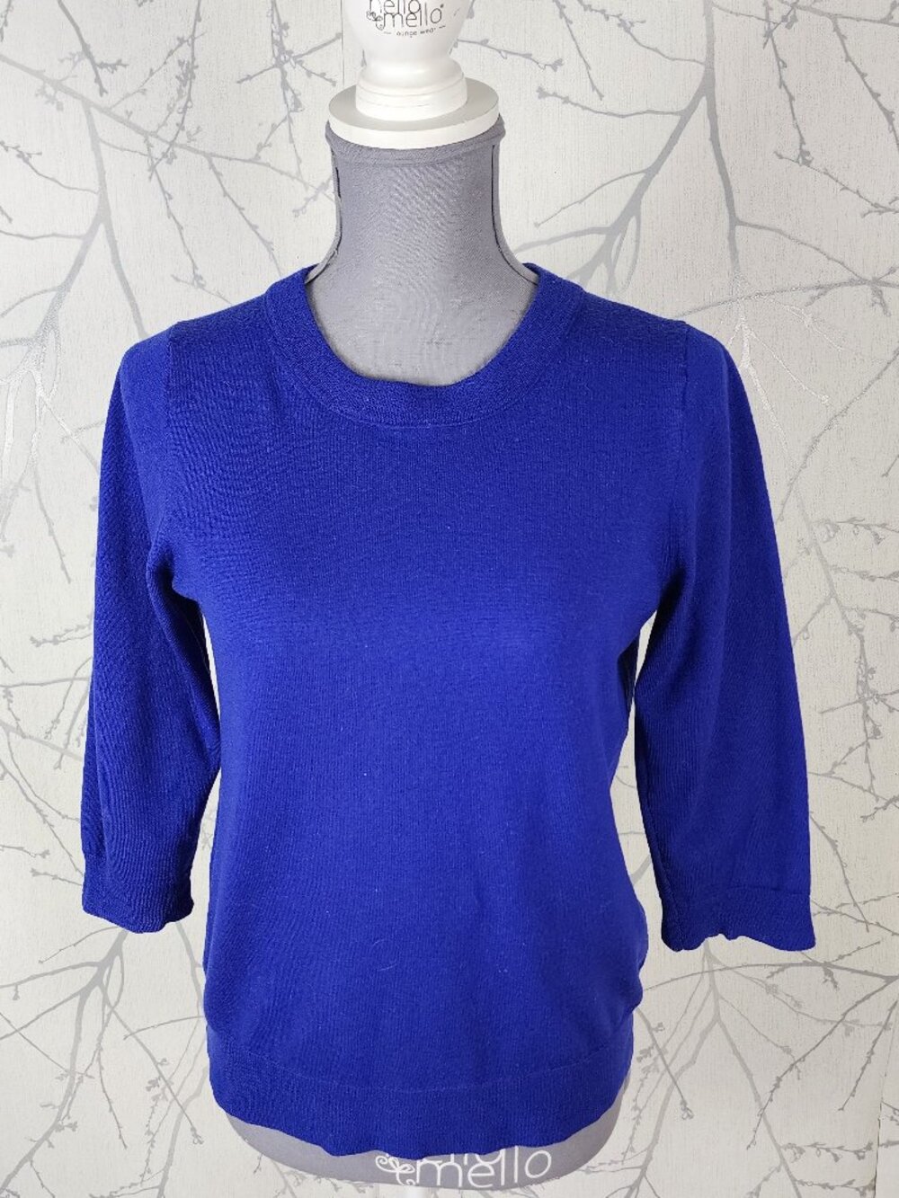 J. Crew Royal Blue 100% Merino Wool Crewneck Tippi Sweater